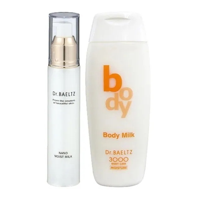 [国内正規品]ナノモイストミルク 50ml とボディSミルク 200ml のセット 乳液 もっちり 弾力肌 ヒト型セラミドベース ナノ化乳液 メリハリボディ うるおい