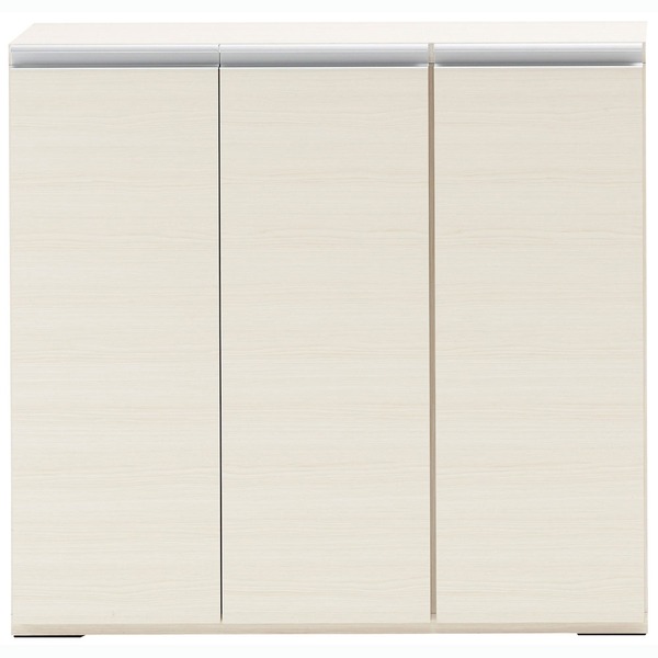 フナモコ 奥行31cm薄型リビング収納 (幅90.5×高さ84cm) ホワイトウッド LBS-90