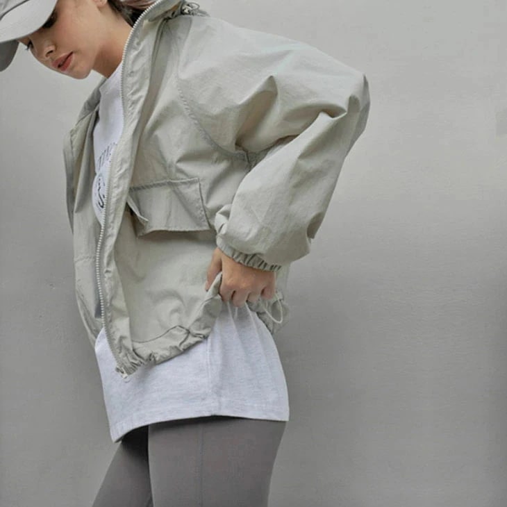 マウンテンパーカー フード付き フーディー フーデッド パーカー 薄手 春 アウター トップス レディース 可愛い 流行 カジュアル きれいめ シンプル 大人可愛い 春 夏 秋 綿 羽織り 無地