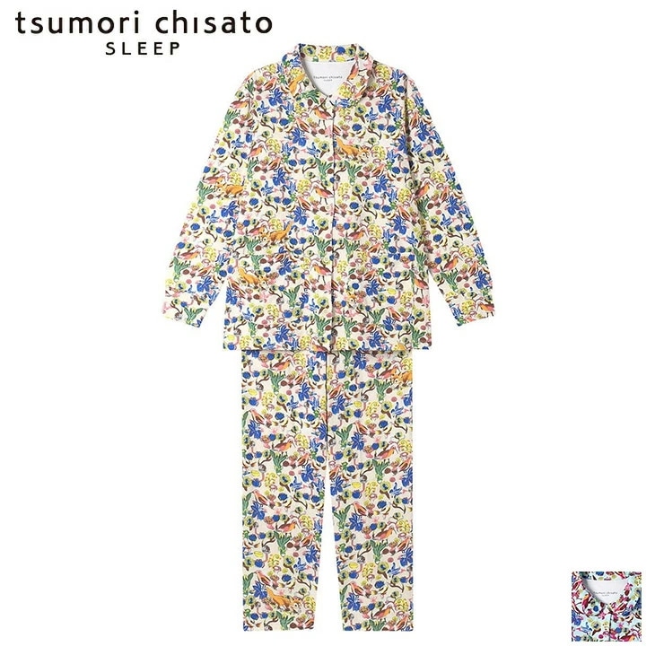 ツモリチサト tsumori chisato ワコール wacoal パジャマ ルームウェア 部屋着 長袖 森の不思議な植物 ツモリチサトスリープ 寝間着 春夏 UDX536