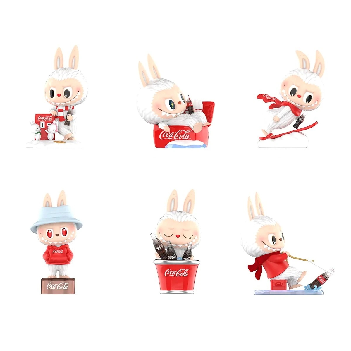 公式正規品POP MART LABUBU THE MONSTERS コカ・コーラ らふぶ ガチャポン ブラインドボックス フィギュアモデル サプライズギフト 4,703円