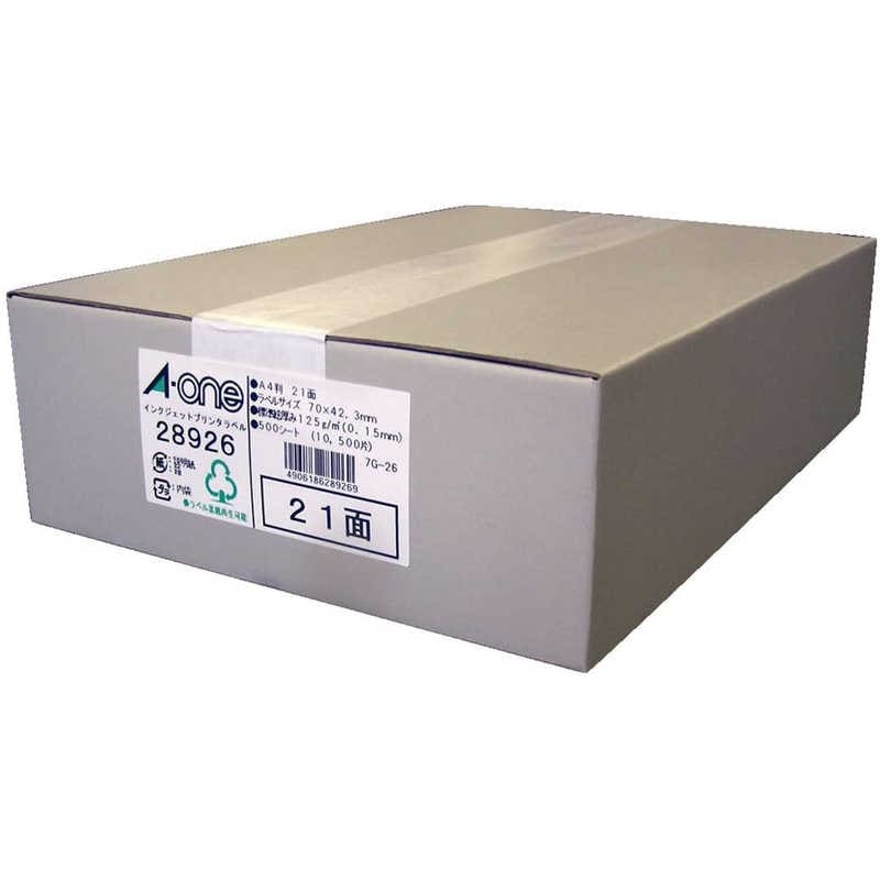 エーワン　ラベルシール[インクジェット] (A4サイズ21面500枚)　28926 12,677円