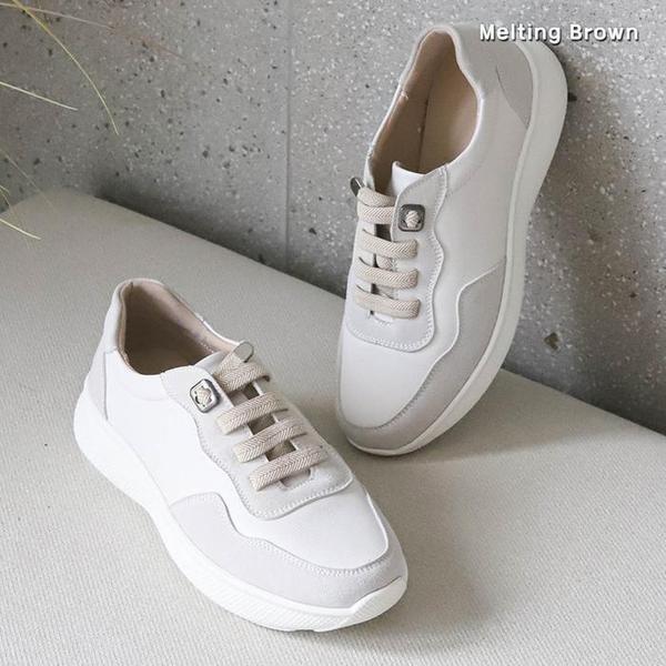 女性牛革スニーカー SS55