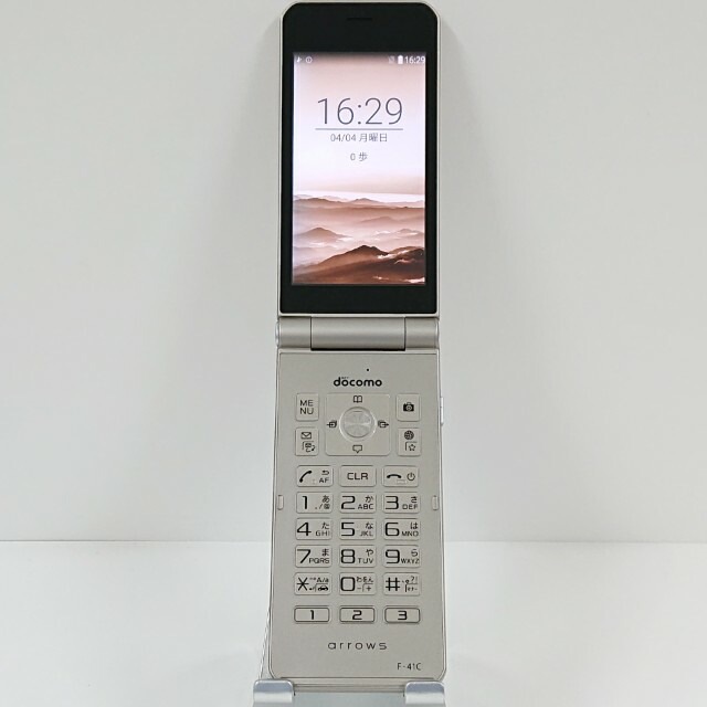 arrows ケータイ ベーシック F-41C ドコモ ゴールド 送料無料 本体 c20537 【中古】