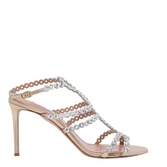 AQUAZZURA Women Sandals MRUMIDS0 NPLSOG Gold