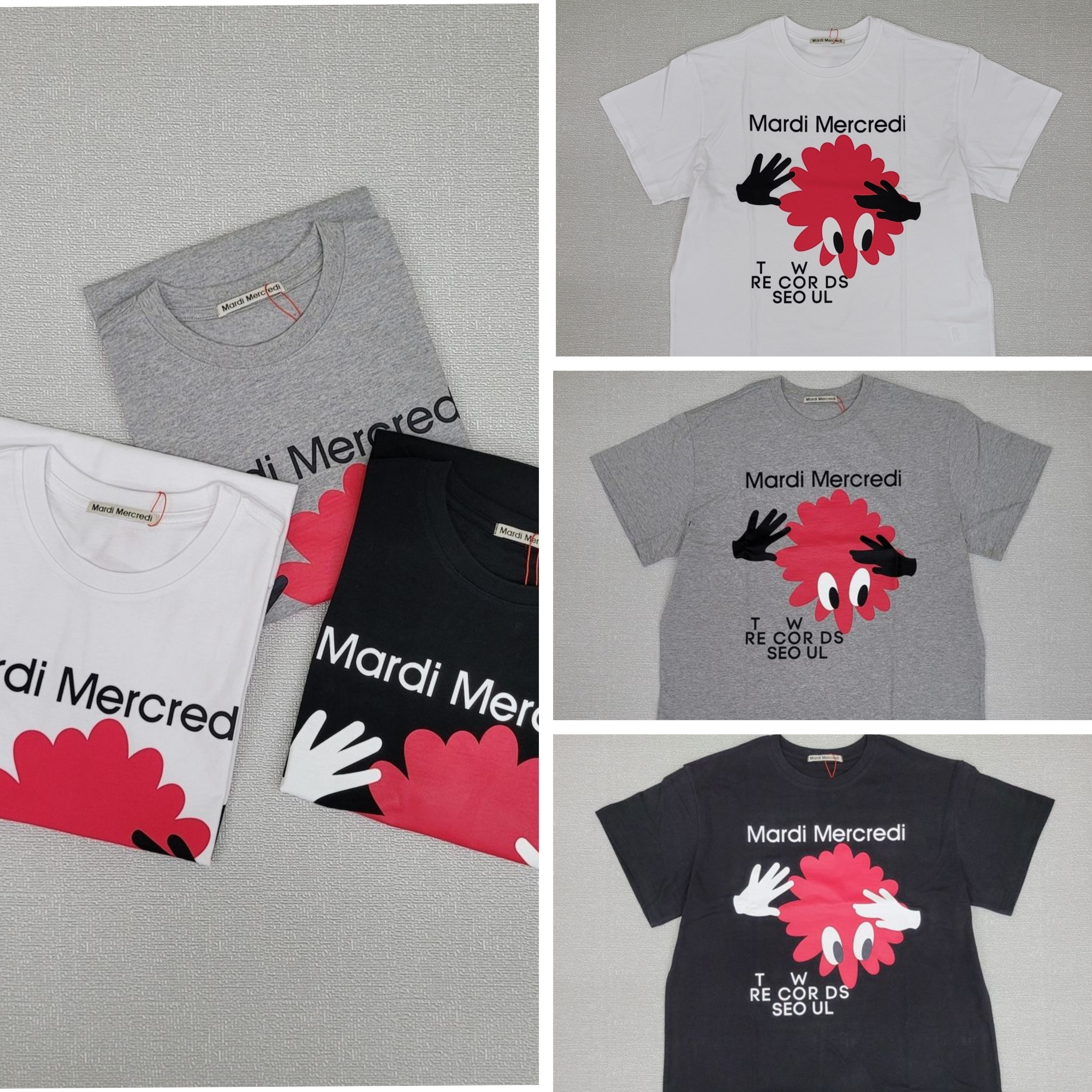 UNISEX TSHIRT BIG FLOWER MAN 3色