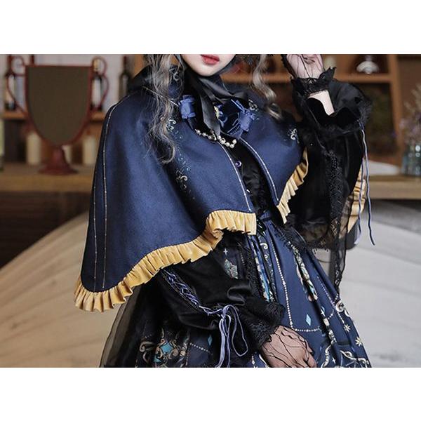 「新作入荷*2点購入で1OO円オフ」ロリータ マント コスチューム メイド服 ゴスロリ ロリータワンピース 華やか メイド 豪華 レディース 姫袖 姫ロリ 甘ロリ ゴシック ゴスロリ おとぎ国 日常