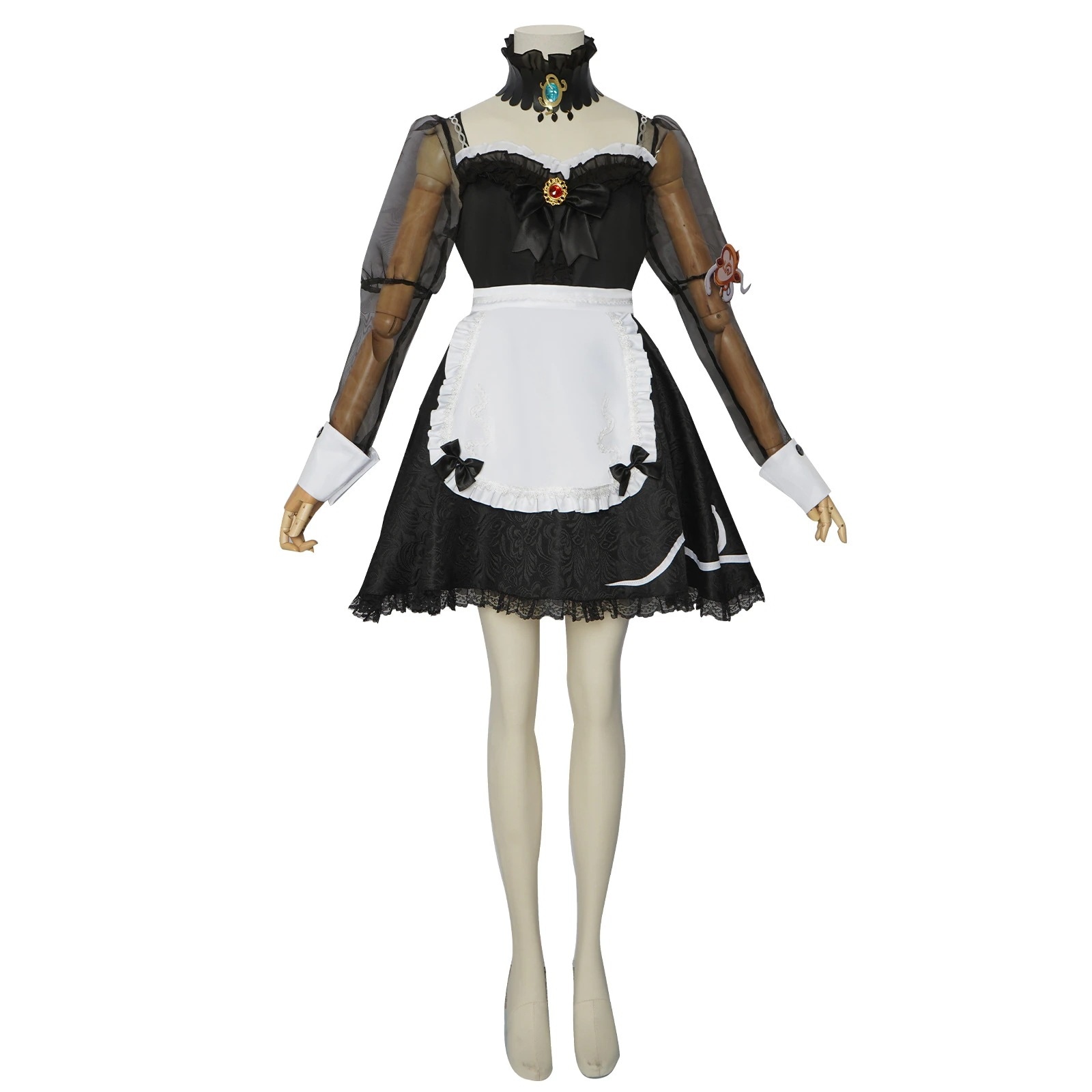 【迅速な出荷】第五人格cos服祭司アクセサリー角真理下で赤い髪魔女コスプレ衣装