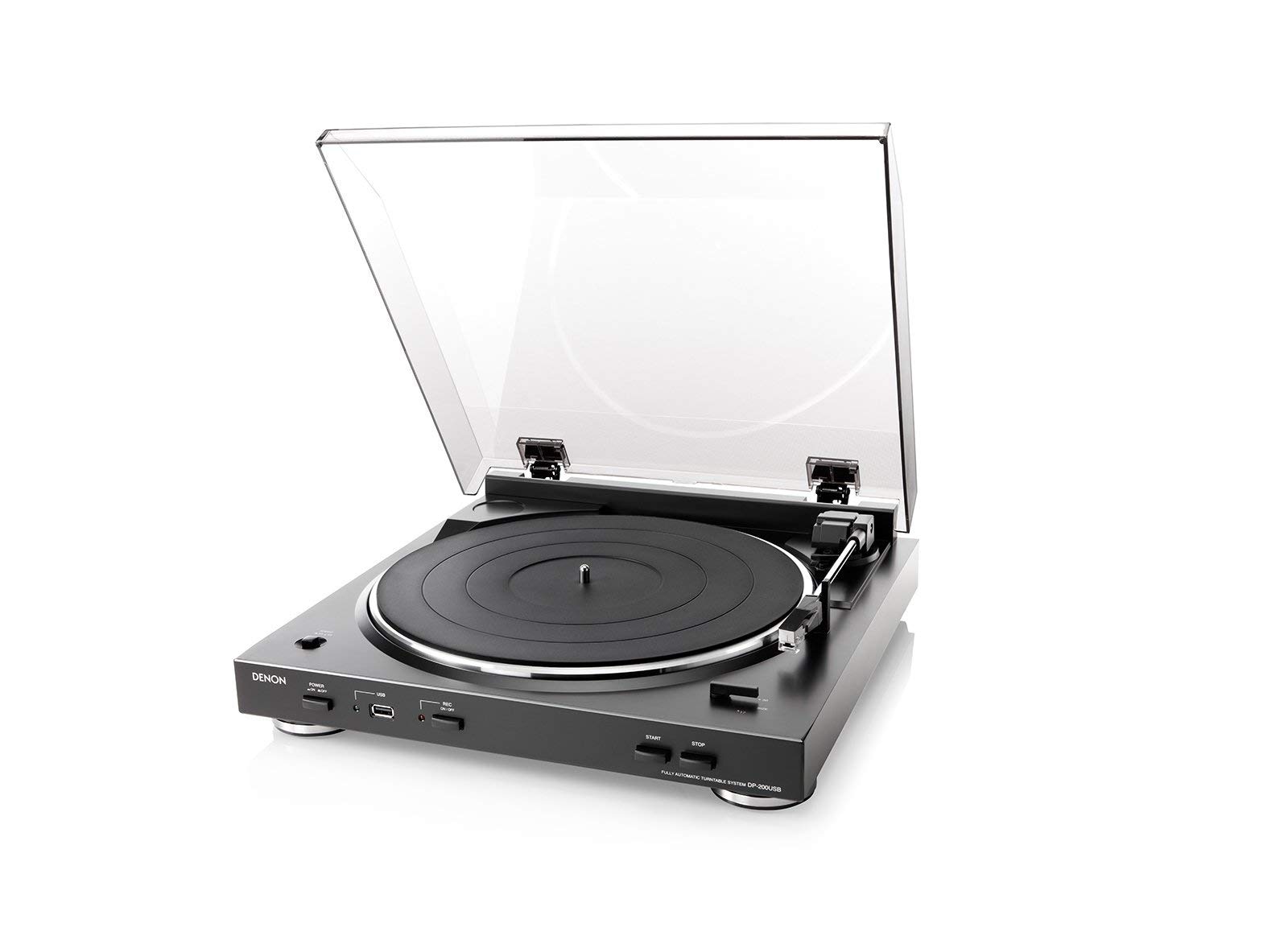 DP-200USB アナログレコードプレーヤー フォノイコライザー付 フルオート カートリッジ付属 ブラック DP-20