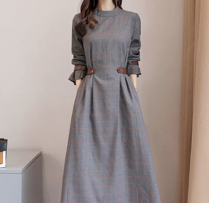 ワンピース デート フレアワンピース ロング ロング丈 袖あり 長袖 かわいい 大人可愛い きれいめ シンプル カジュアル 大人 上品 おしゃれ お洒落 かっこいい レトロ 大人女子 こなれ感 7,374円