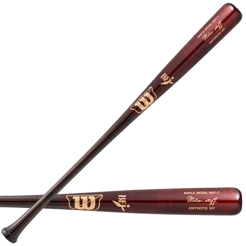 ウィルソン WILSON 硬式木製バット ウイルソンスタッフ W271S-T型 高密度モデル HWYW271S くり抜きあり 野球 硬式 バット BFJ 25SS(WBW2007010)
