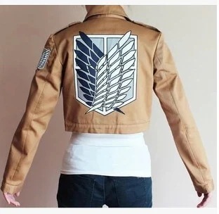 K962动漫服装 进击的巨人外套调查兵团兵长三笠艾伦cos服动漫小外套