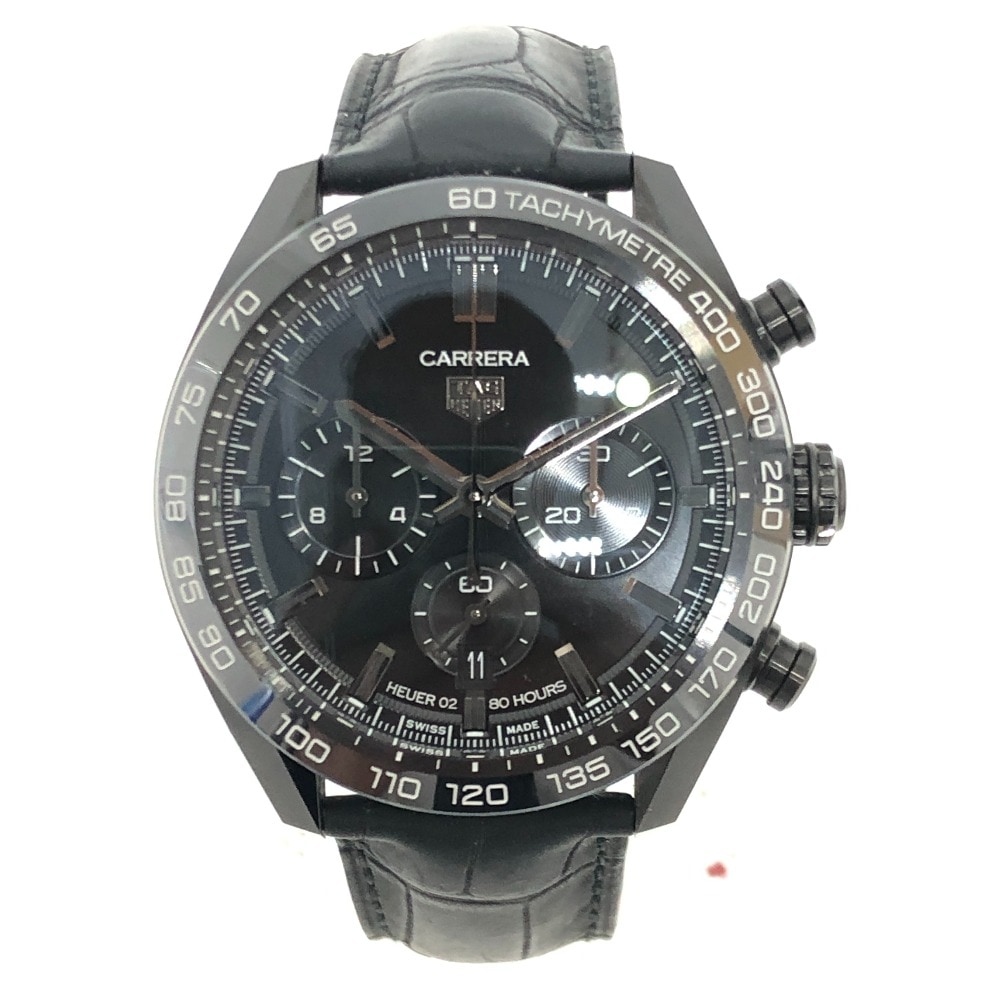 腕時計 CBN2A1G.FC6501 カレラ キャリバーホイヤー02 ジャパン ブラックエディション 自動巻き 腕時計 時計 ウォッチ SS ブラック