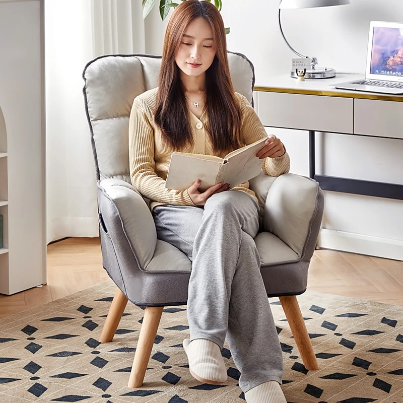 リクライニングチェア 人間工学 高反発スポンジ デスクチェア おしゃれ 椅子 ダイニングチェア エステ ネイル サロン サイドポケット 30,258円