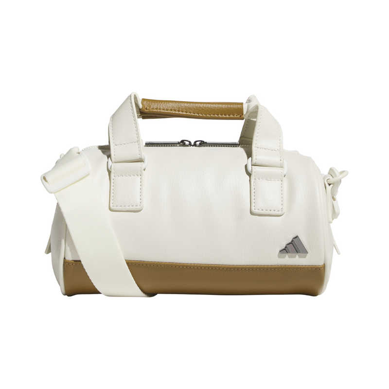 アディダス　ゴルフ用品 合成皮革 ミニドラムバッグ ［NS (W24cmxH14cmxD14cm)］ オフホワイト×ブロンズストレータ　JUT54 8,415円