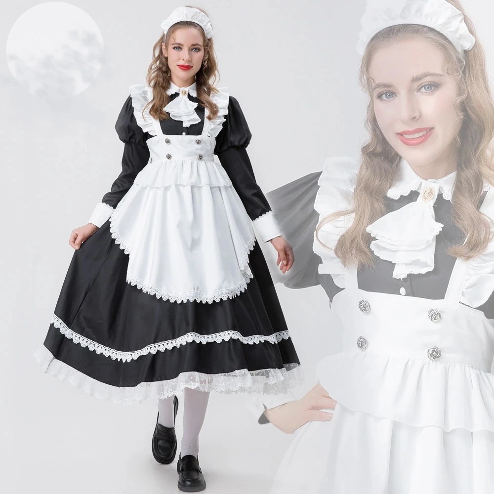ハロウィン コスム メイド服 ワンピース パーティードレス コスプレ衣装 仮装 誕生日 コスプレ 学園祭 文化祭