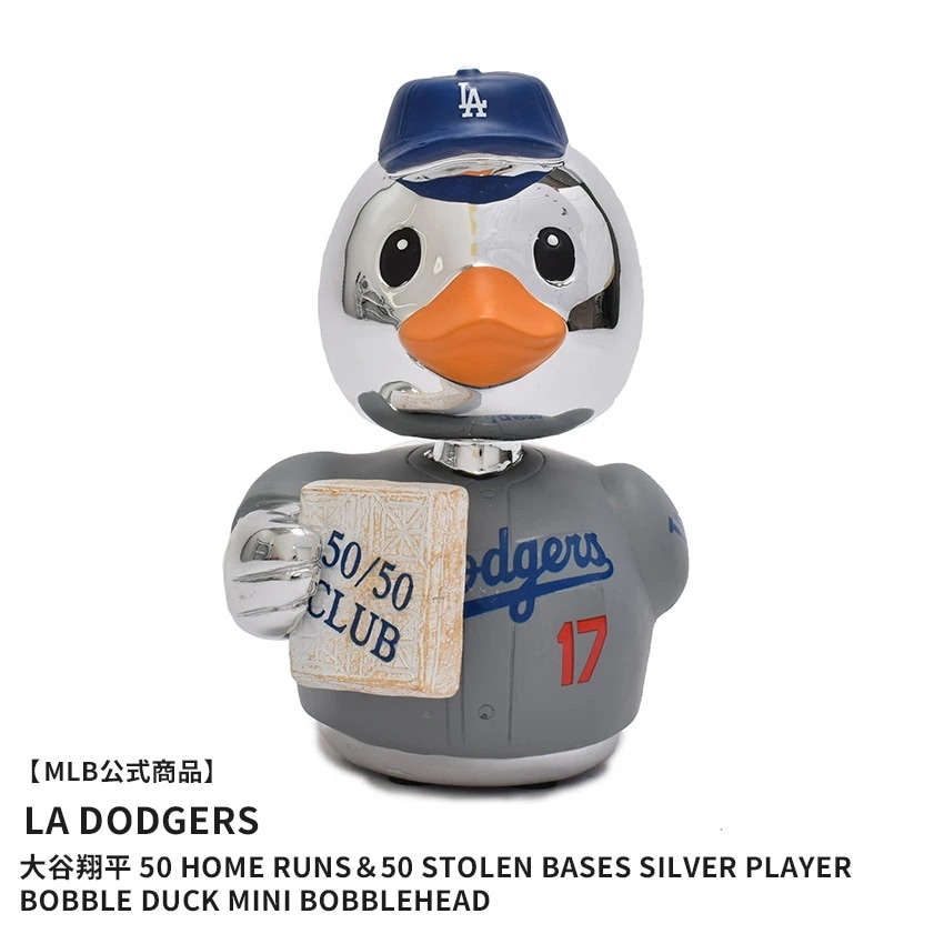 Shohei Ohtani Los Angeles Dodgers 50 Home Runs＆50 Stolen Bases Silver Player Bobble