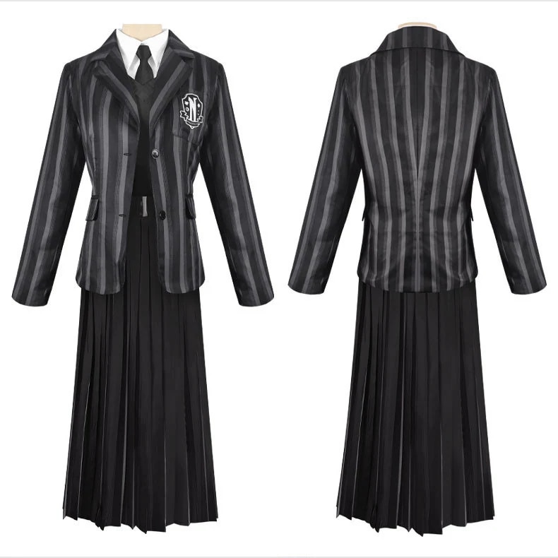 コスプレ変装仮装衣装 ハロウィン アダムス一家 水曜日JK制服
