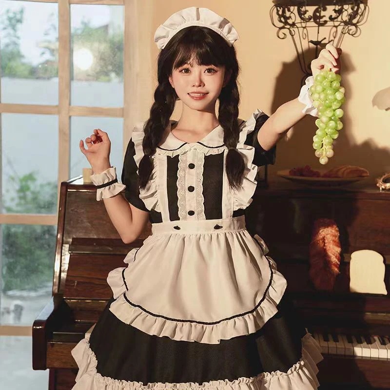 限定販壳メイド服 制服セット かわいい ワンピース 洋服 仮装 コスチューム コス ドレス セクシー ロリータ こすぷれ パーティー 誕生日 コスプレ 学園祭 文化祭 ハロウィン コスプレ 5,143円