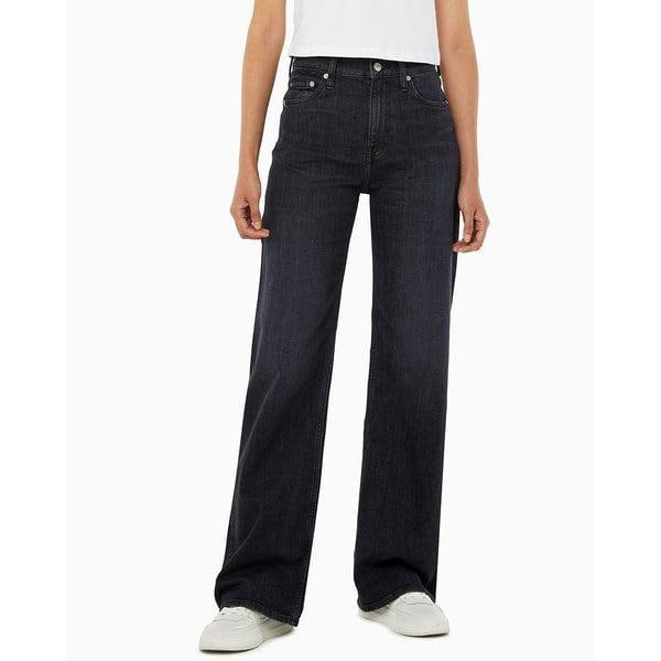 女性ハイライズ ワイドフィット イタリアン デニム(J225108)