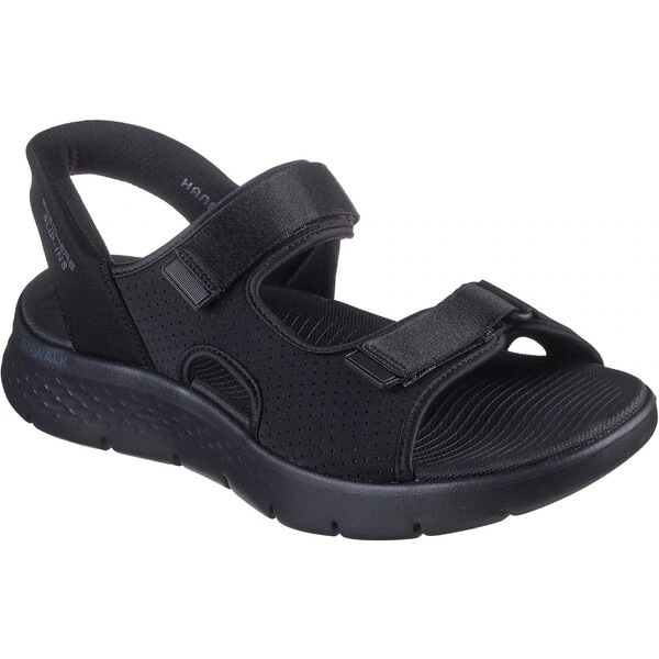 スケッチャーズ 229210 BKLM GO WALK FLEX SANDAL-EASY ENTR ブラックライム 25.0cm サンダル メンズ
