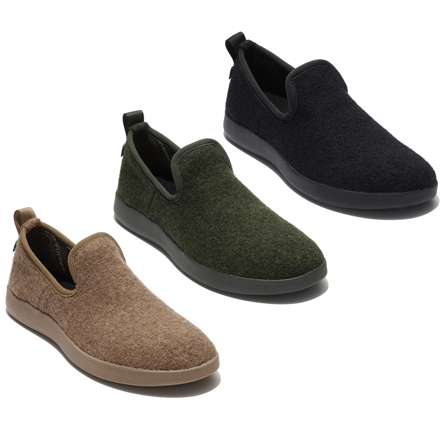 WOOL SLIP ON 3色 デイリー 新商品 韓国人気 男女共用 韓国ファッション 冬のファッション 韓国スタイル