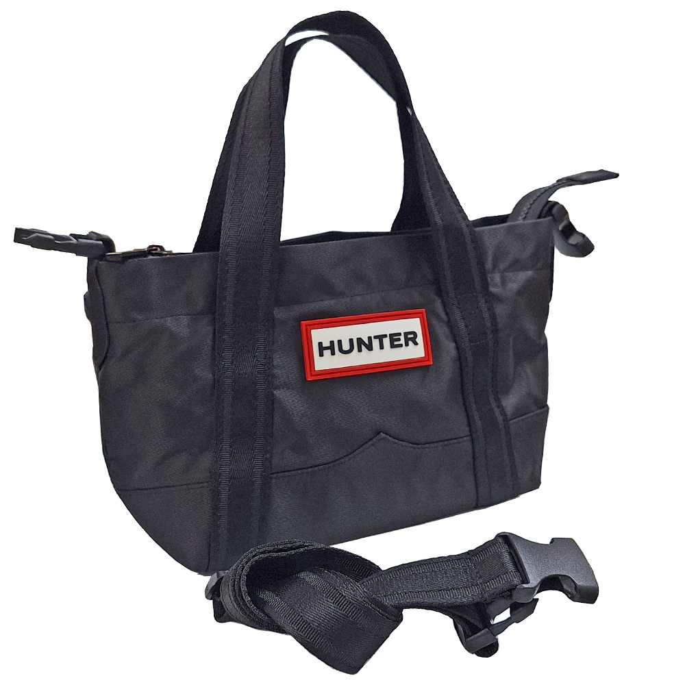 HUNT トートバッグ 2WAY ショルダーバッグ UBS1203KBM-BLK ユニセックス 斜め掛け ミニ トップ クリップ トート