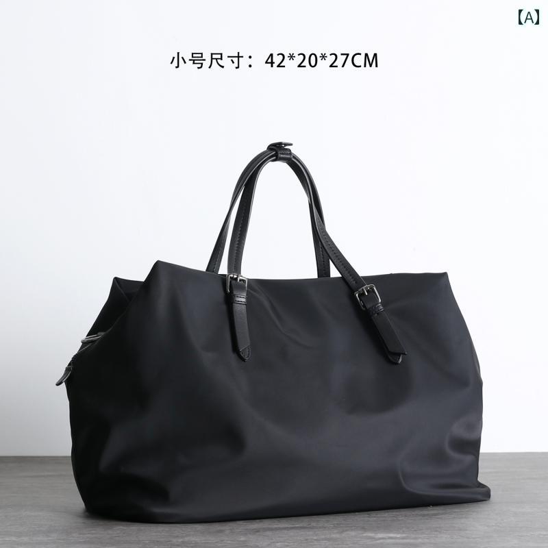 旅行　バッグ　ハンドバッグ 2025 フィットネス バッグ メンズ レディースの 手持ち メッセンジャーバッグ 大きい ナイロン 布 防水大容量 出張 旅行 荷物