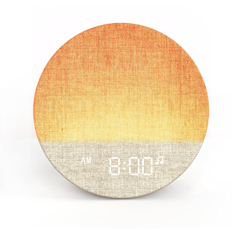 Dreamegg 光目覚まし時計 目覚ましライト ホワイトノイズマシン 【ライト付き＆スヌーズ＆アラーム＆音楽】置き時計 太陽光 大音量 日出シミュレーション 目覚ましライト 光めざまし時計 光 目覚