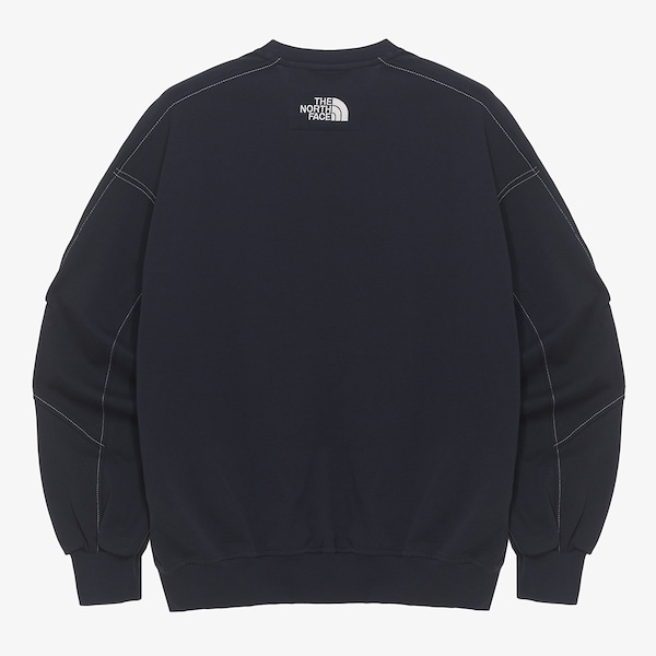 ノースフェイス☆ミニボックスステッチ スウェットシャツ☆グレー XL ノースフェイス☆ミニボックスステッチ スウェットシャツ