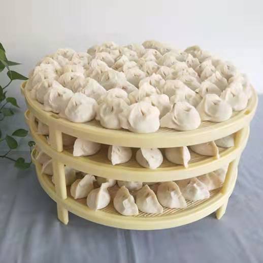 天然竹餃子カーテンカバー麺饅頭カバーパッドトレイ餃子用積み重ね可能秋冬の最新 新入庫