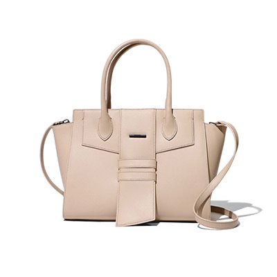 Arielle 牛革 tote bag - beige ベージュ
