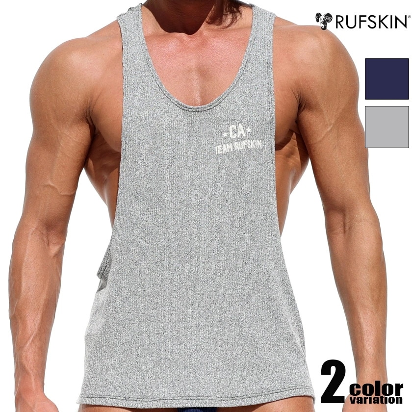 RUFSKIN/ラフスキン PEARCE オーバーサイズタンクトップ ロングタンクトップ 薄手 タンクトップ 袖なし ノースリーブ スリーブレス メンズ ファッション トップス ホワイトデー