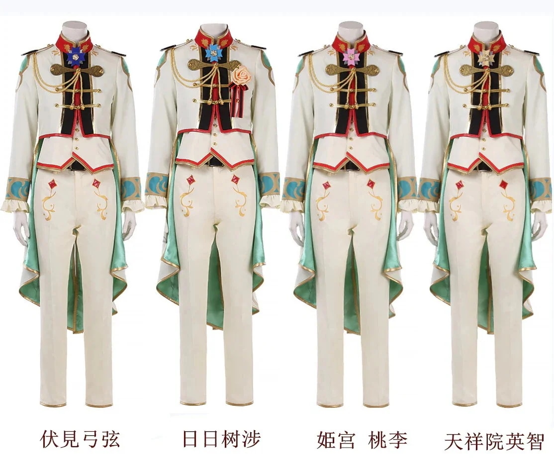 伏見弓弦 Stars 天祥院英智 姫宮桃李 日日树涉 あんさんぶるスターズ！ Ensemble コスチューム 仮装期間限定30％ 春雷＊謳歌のテンペストパーティーイベント用品コスプレ変装仮