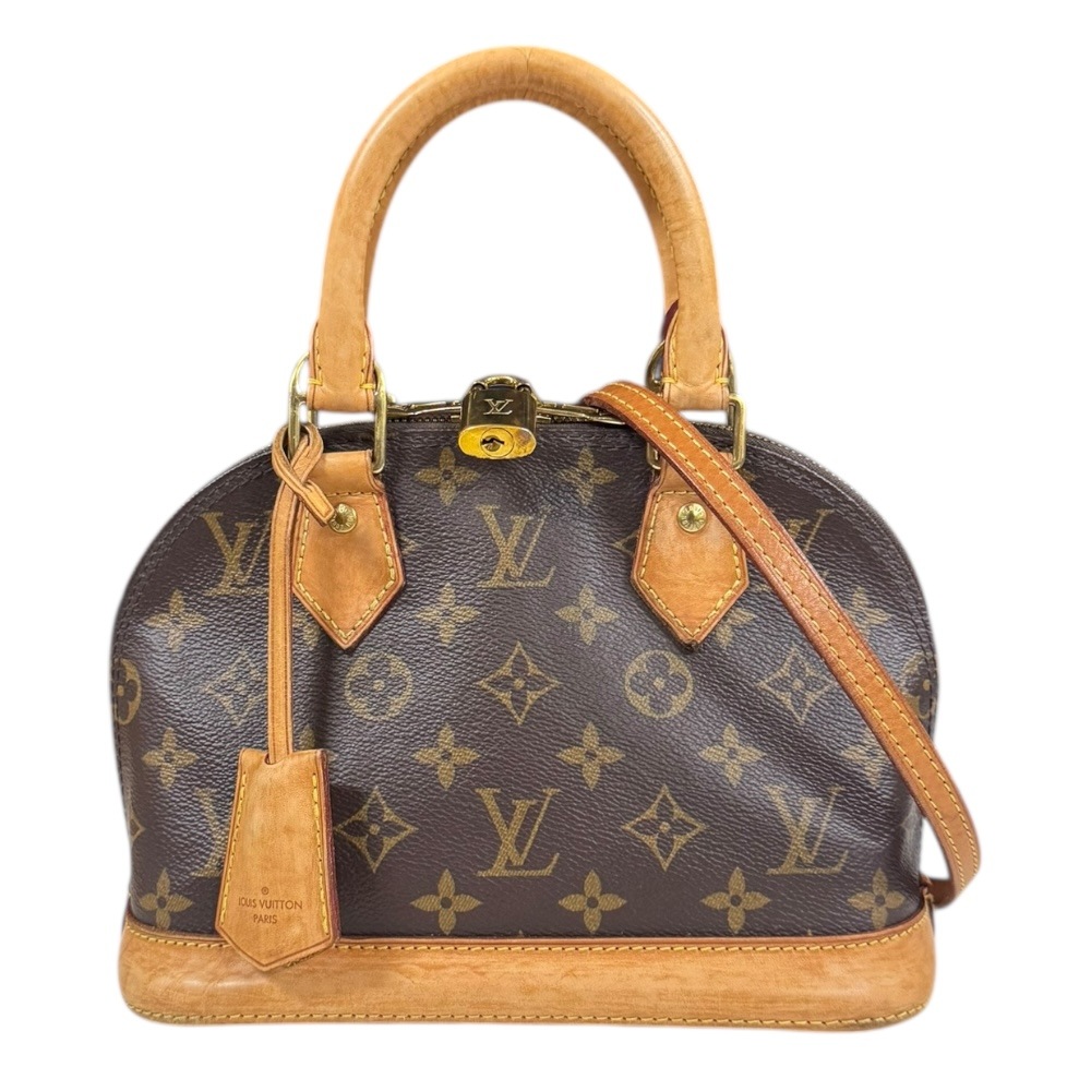 ルイヴィトン アルマBB モノグラム ショルダーバッグ モノグラムキャンバス M53152 ブラウン LOUIS VUITTON 中古
