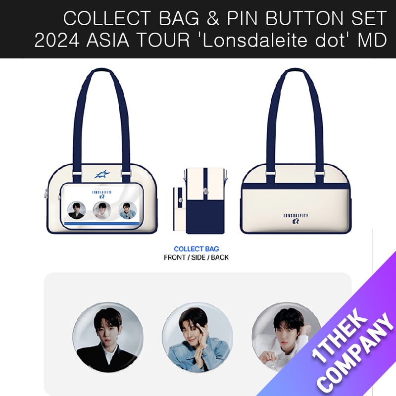 (購入金額特典)（COLLECT BAG & PIN BUTTON SET）BAEKHYUN 2024 ASIA TOUR Lonsdaleite dot OFFICIAL MD