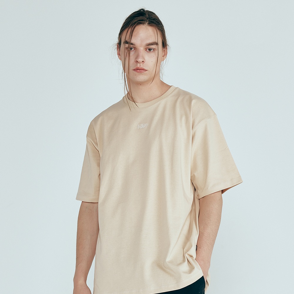 [UNISEX] [男女兼用] DOUBLE STITCH T-SHIRT OVERFIT 二重 縫い目Tシャツ トップス オーバーサイズ