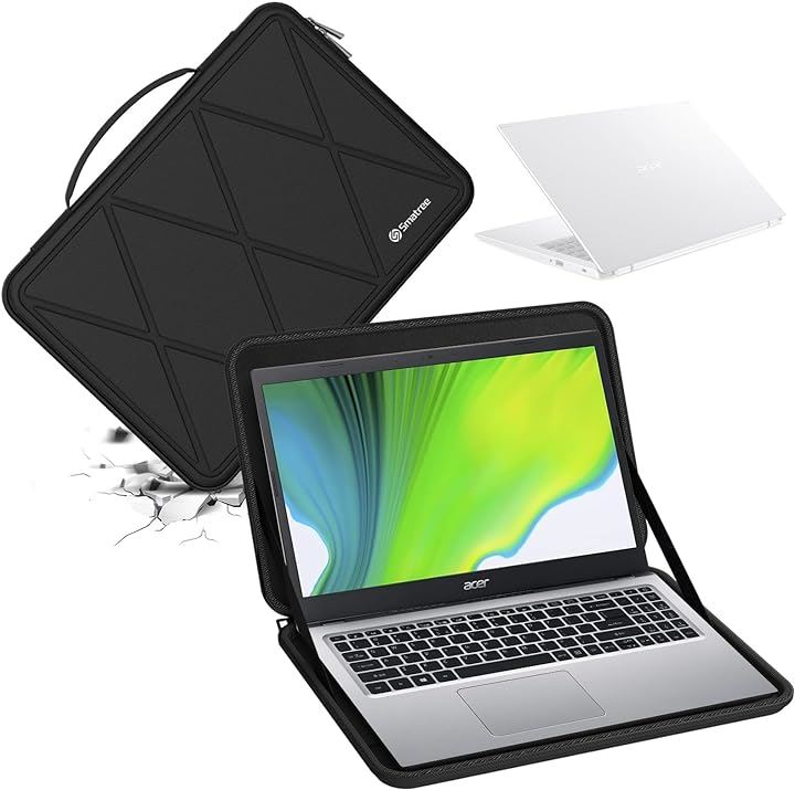 ハードEVA保護スリーブケース 14インチ Acer Aspire 5 ノートパソコン 防水( Black-For Acer 14インチ, For Acer 14インチ(X8254))