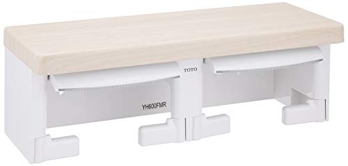 色：ライトウッドN TOTO 二連紙巻器 棚付き(木質) YH600FMR #EL ライトウッドN