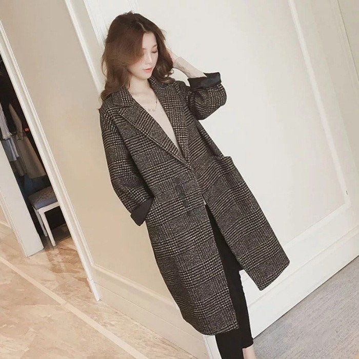 チェスターコート レディース 秋 冬 ロングコート 冬コート 千鳥柄 着痩せ 体型カバー お洒落 き