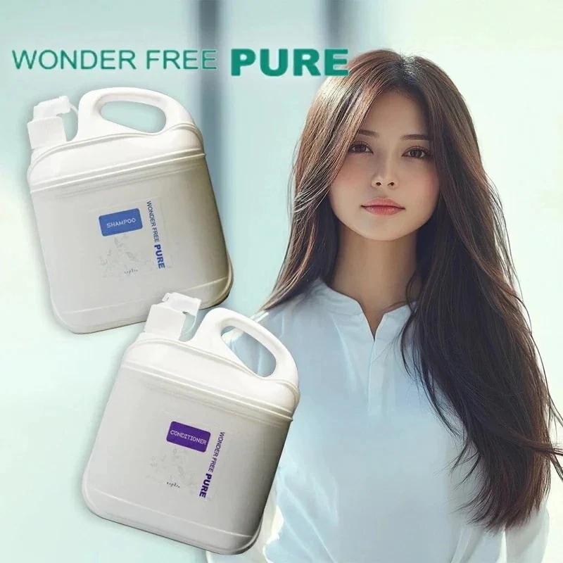 ワンダーフリー ピュア シャンプー ４L 1個 + コンディショナー ４L 1個 業務用セット ダメージケアシャンプー ダメージケアコンディショナー