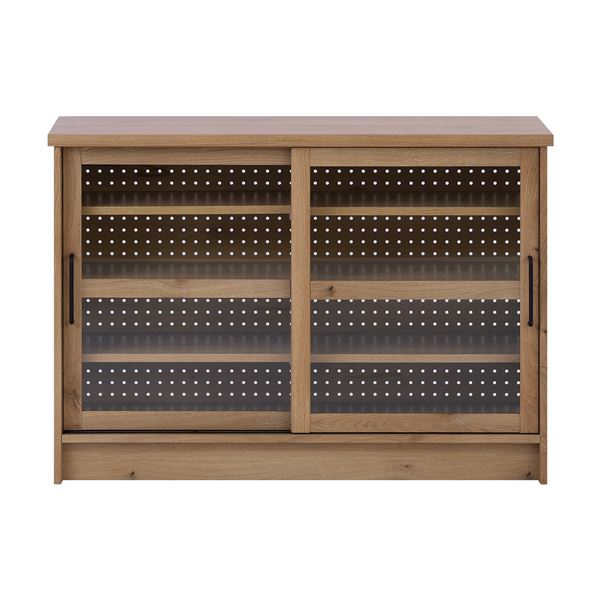 キャビネット キッチンカウンター 約 幅120cm 横開き 背面有孔ボード キッチン収納 食器棚 エルメ 組立品 51,248円