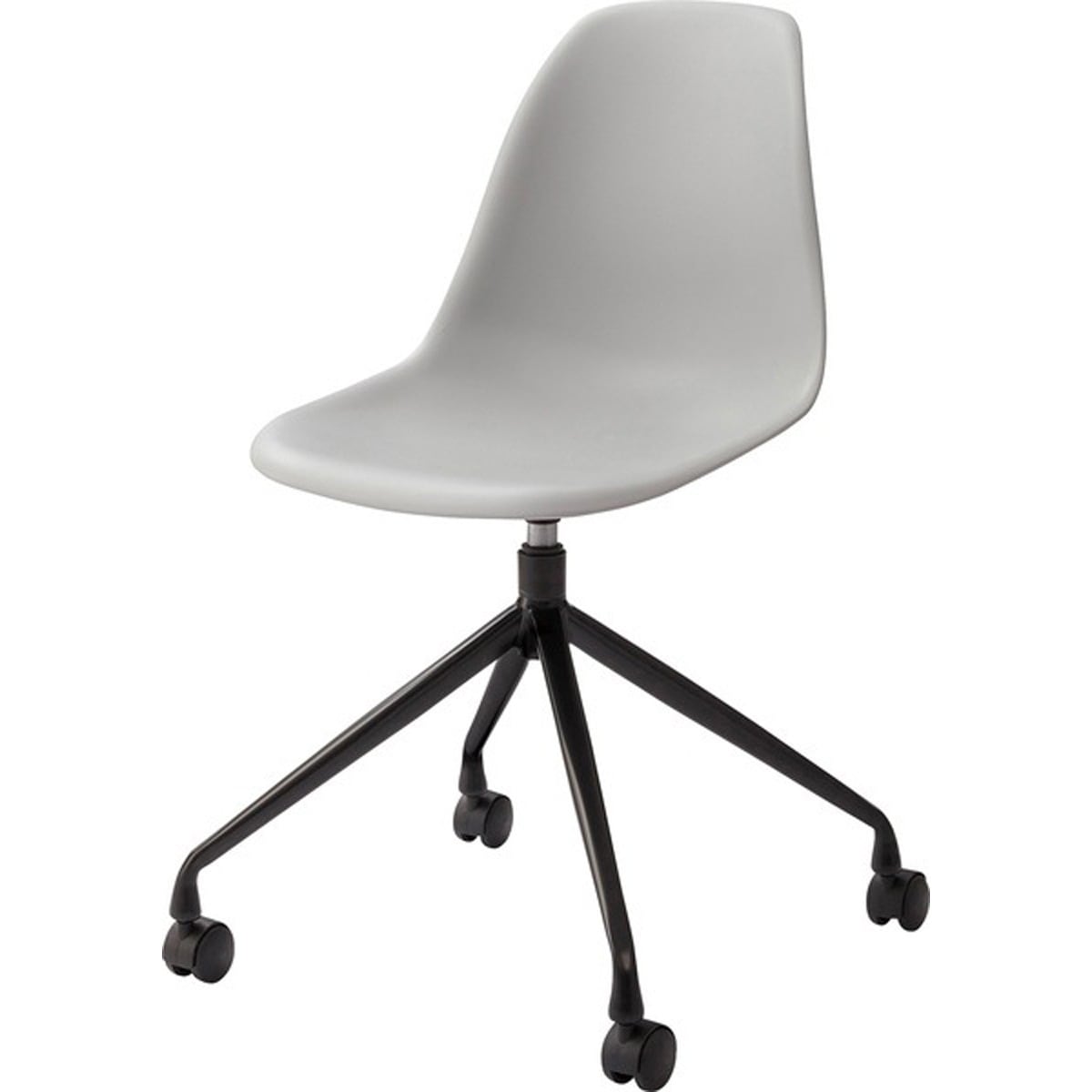 回転チェア CL-508GY CL-508WH チェア デスクチェア オフィスチェア 肘なし アームレス シェル型 シンプル おしゃれ グレー ホワイト