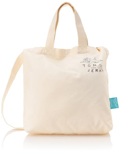 [トムとジェリー] トートバッグ キャンバス 大容量 a4 2way 帆布 シンプル ショルダートート レディース 女子 女の子 大人 高校生 子供 可愛い キャラクター tomjerry0051 ナ