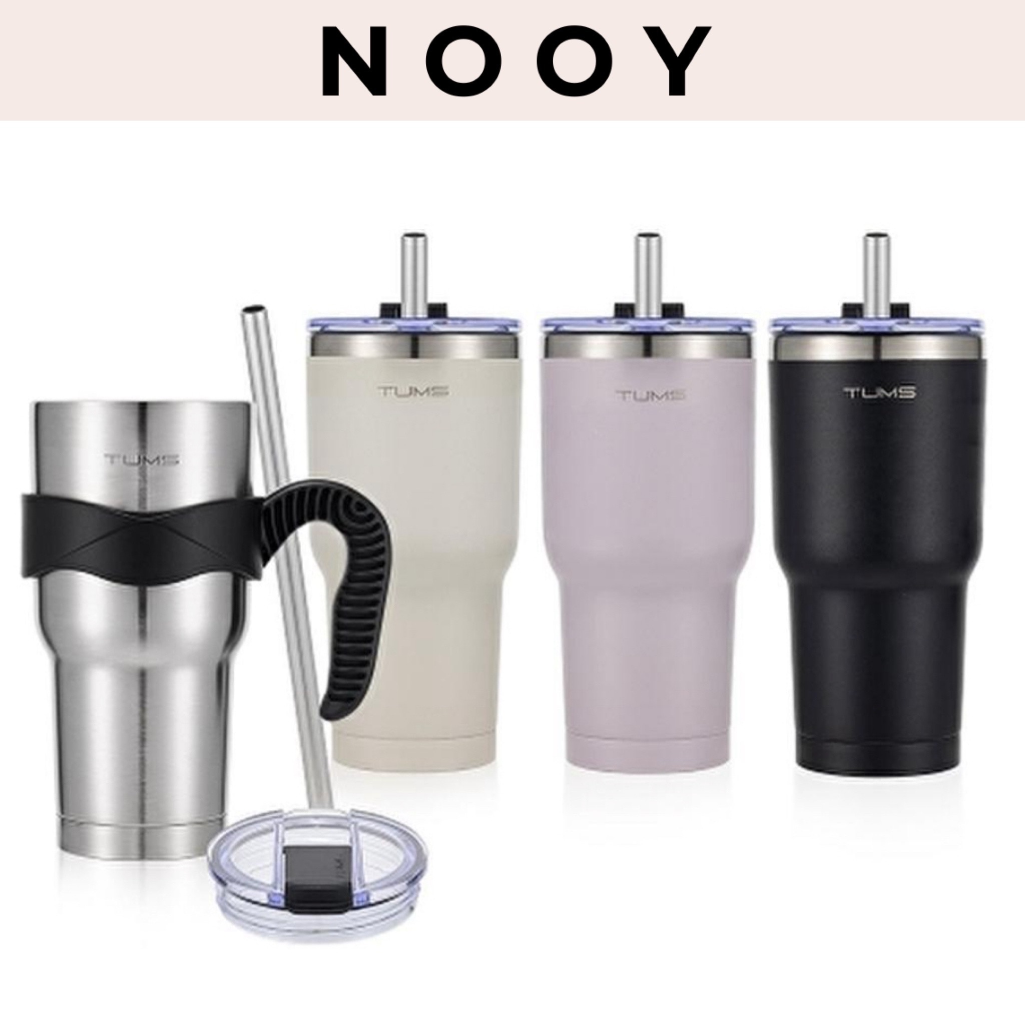 ザニュー メガ真空ステンレスタンブラー 900ml4色1択(金具ハンドル+防水蓋+ステンインレスストロー)保冷保温 韓国人気マグカップタンブラー大容量BTS保冷タンブラー