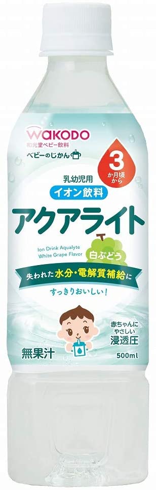 ベビーのじかん アクアライト白ぶどう 500ml24本