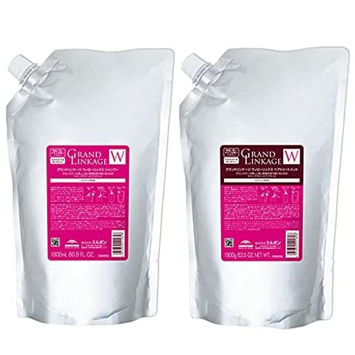 ミルボン グランドリンケージ ウィローリュクス シャンプー 1800mL & トリートメント 1800g セット超しっとりうるおうサロン専売 大容量 業務用 リフィルダメージ毛・パサつきケア