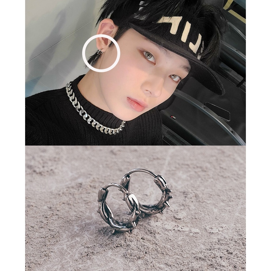 BTS 防弾少年団 シュガ ENHYPEN ソヌ着用/リタスイヤリング(ペア) 韓国ジュエリー