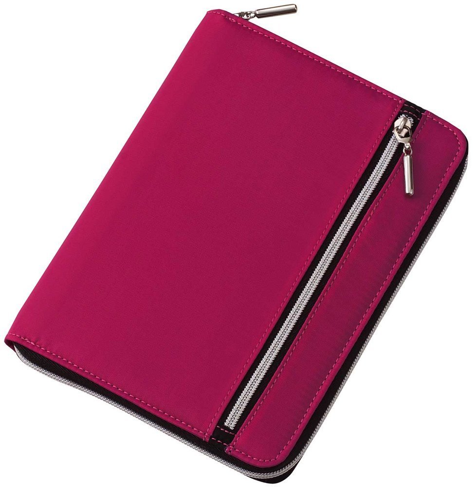 （まとめ買い）Nilon ダブルファスナー マルチカバーノート B6 ピンク CN162P [x3]