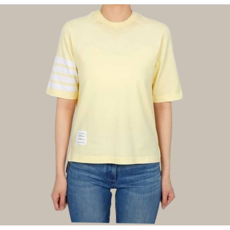 [カード10%決済割引] THOM BROWNE 女性半袖Tシャツ FJS102G 07862 740